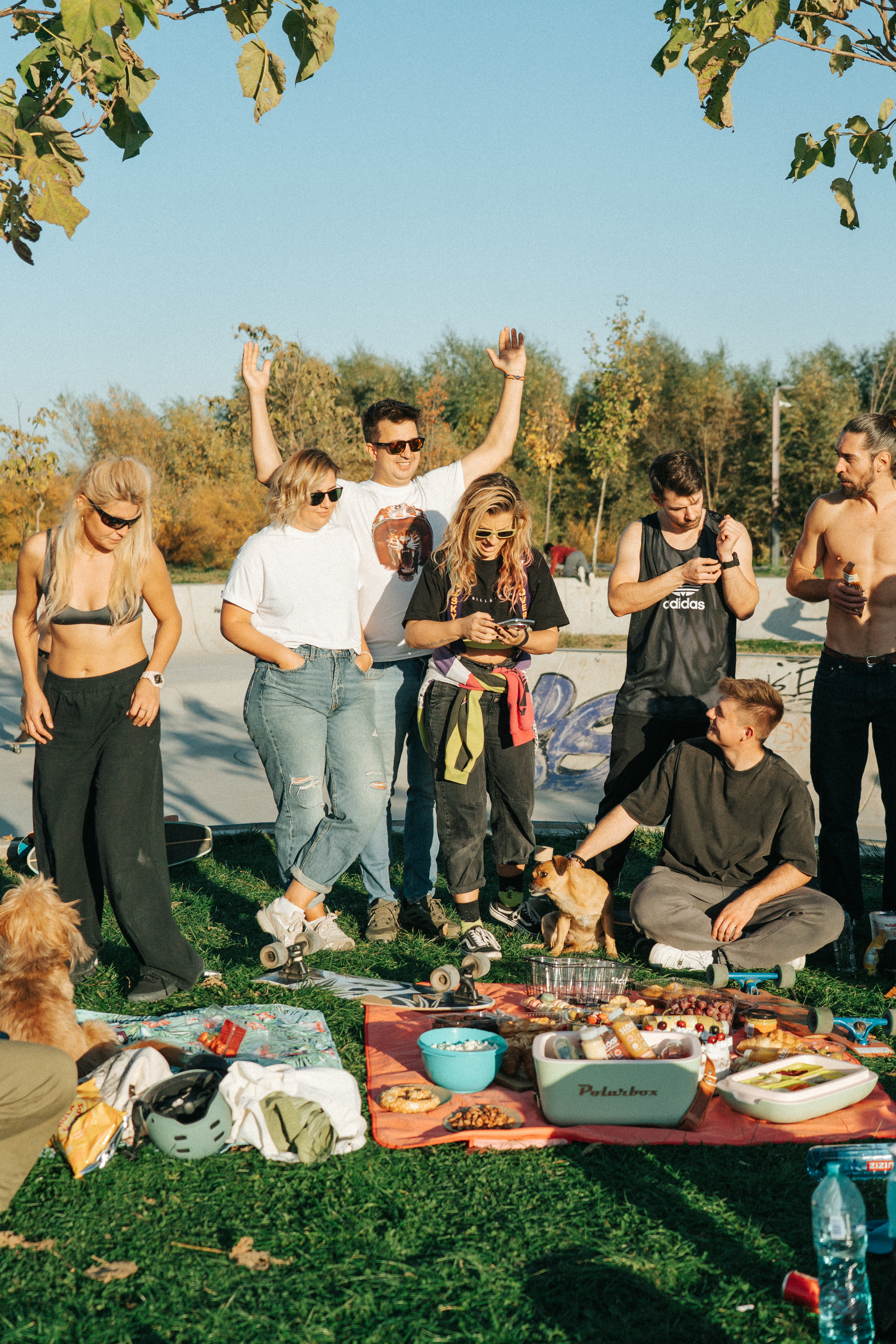 Crew surfskating